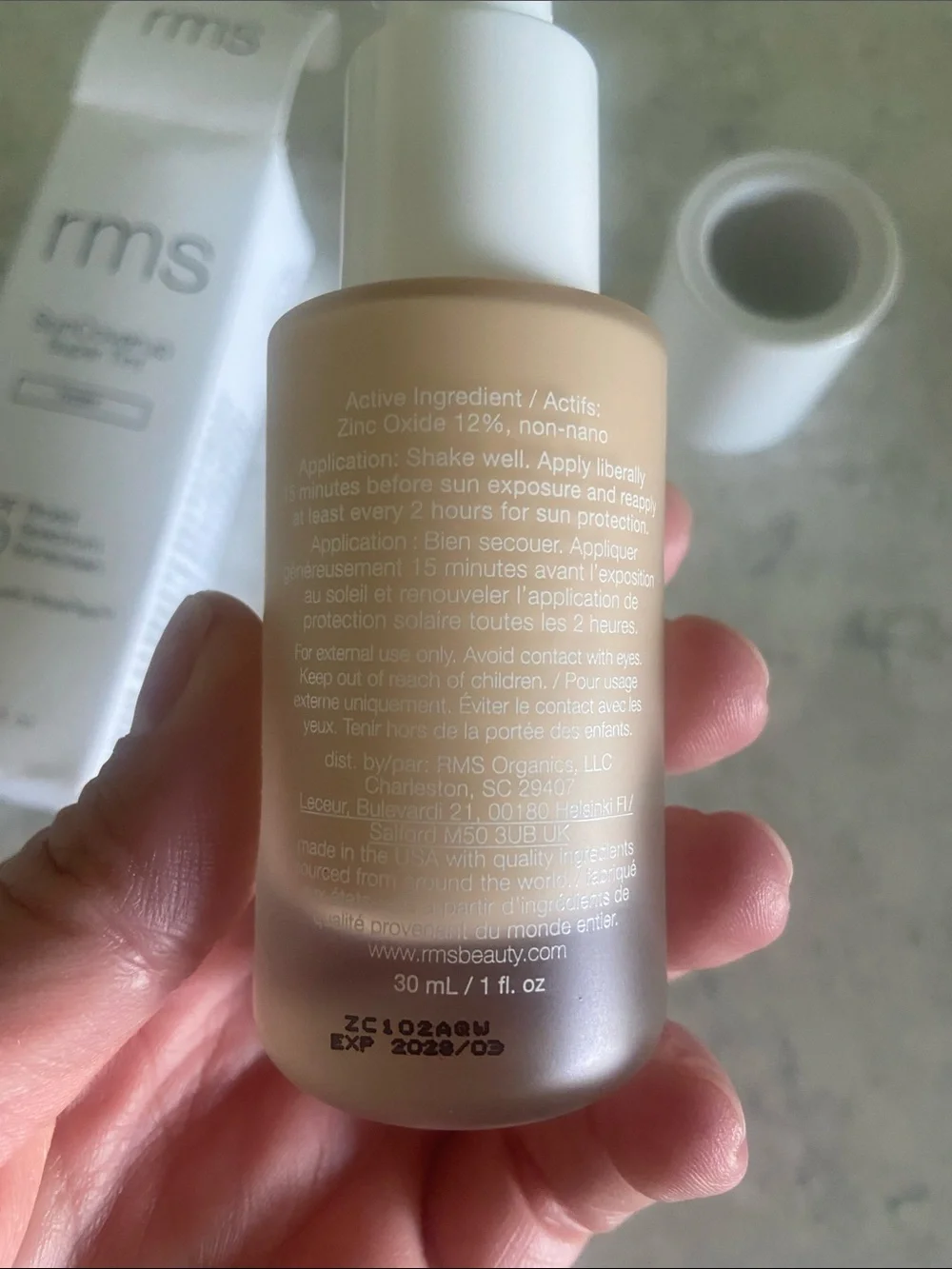 RMS Beauty SunCoverup Super Tint SPF 50 - Ivory, White